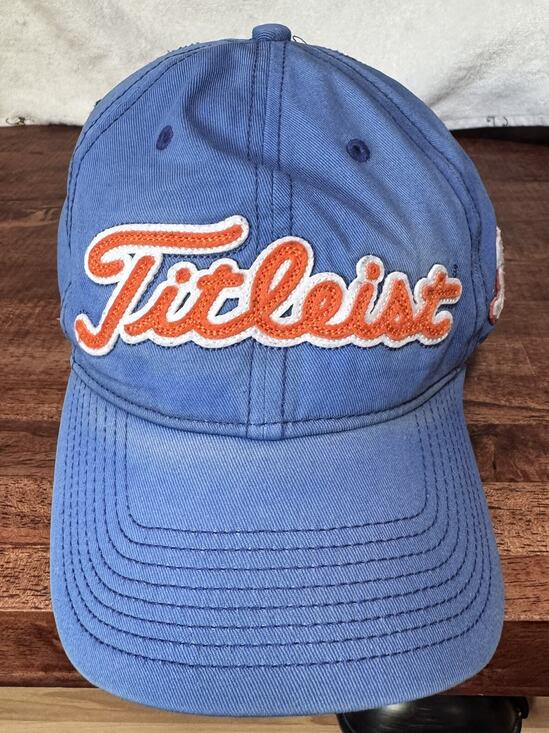 Titleist Other - Titleist Golf Blue & Orange Baseball Strapback Cap Dad Hat